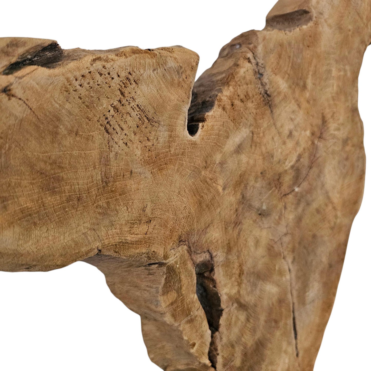 Ornament Baumscheibe auf Holzsockel Holz Skulptur Naturprodukt unbehandelt Nr7