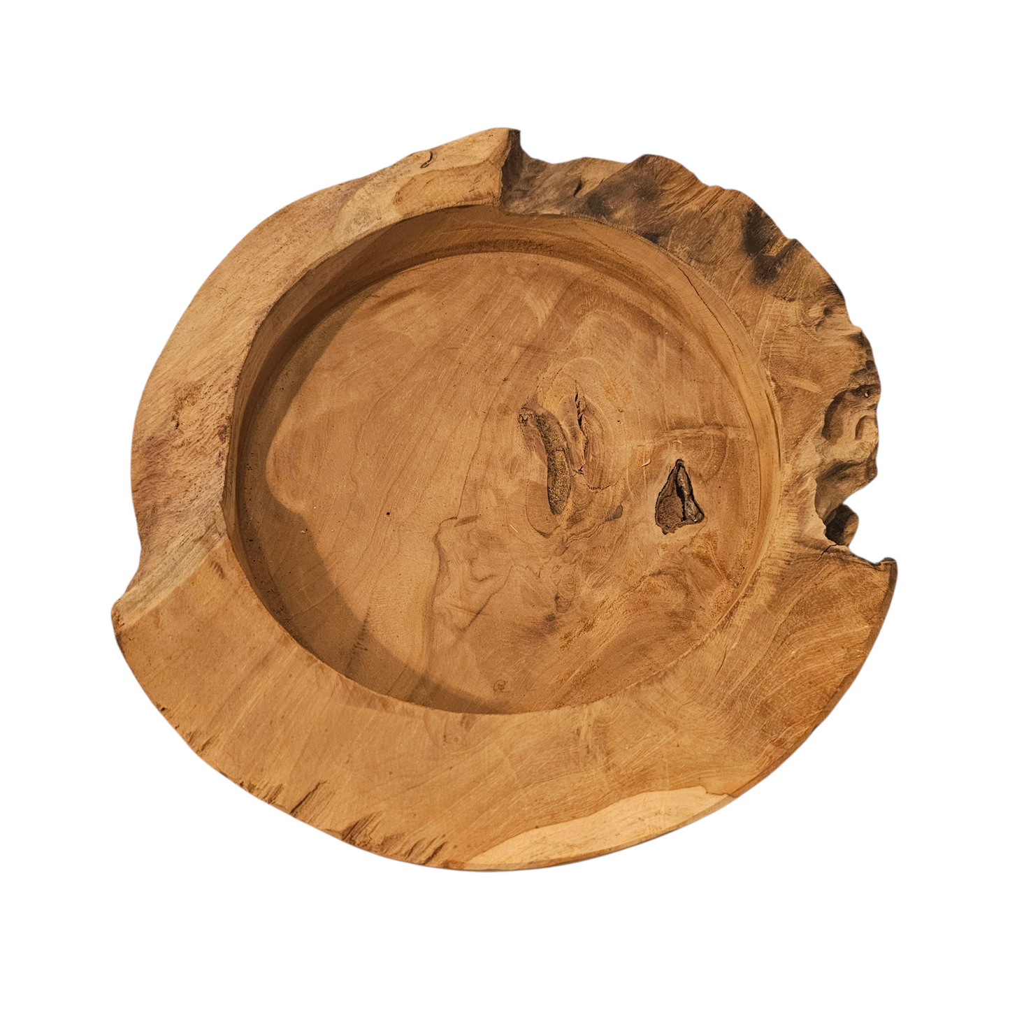 Glasvase auf Holzscheibe  aus 2 Teilen BK TrendDesign Nr2