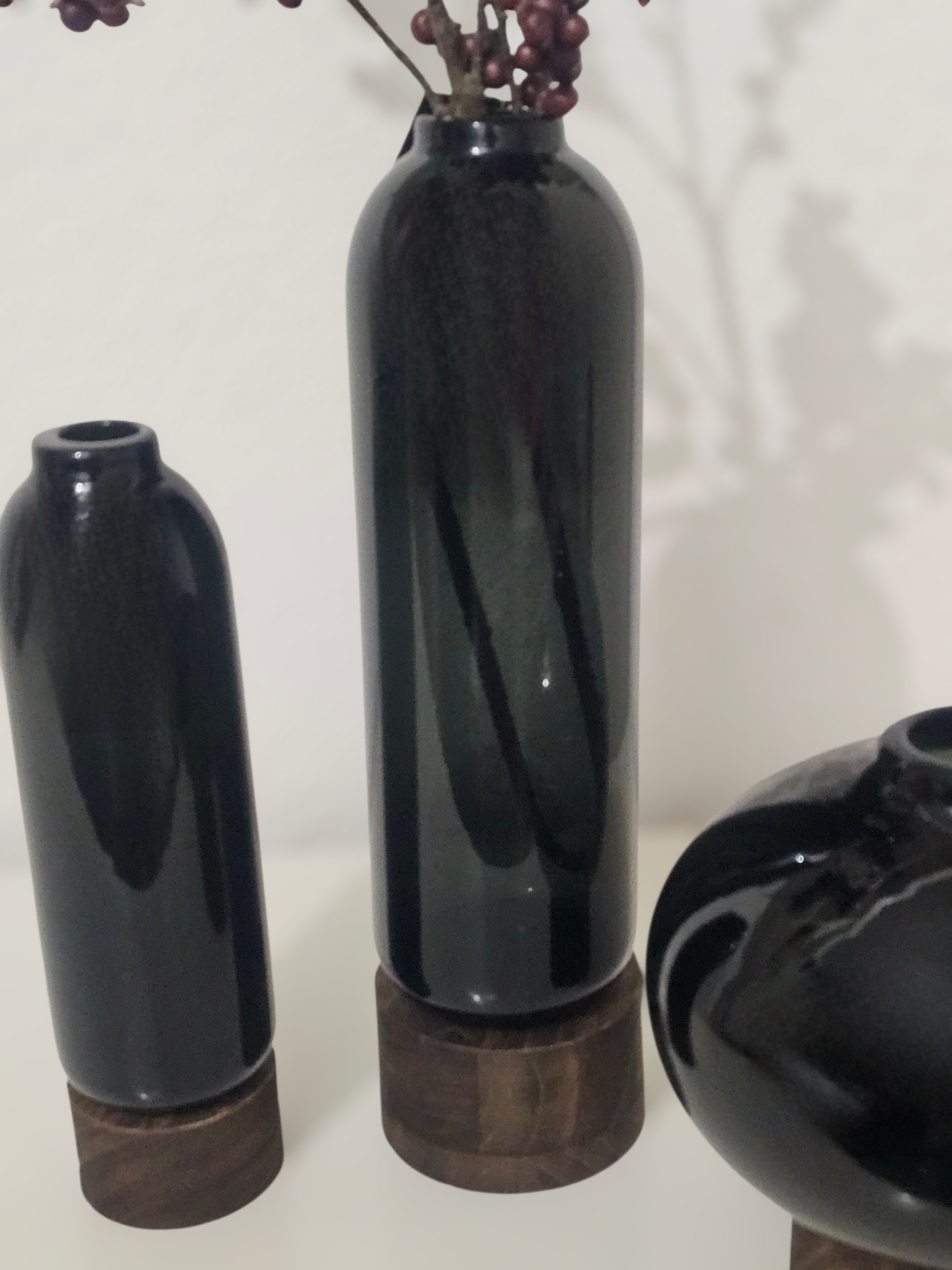 PTMD Vasenset Fleure grau 3 Vasen luxury living