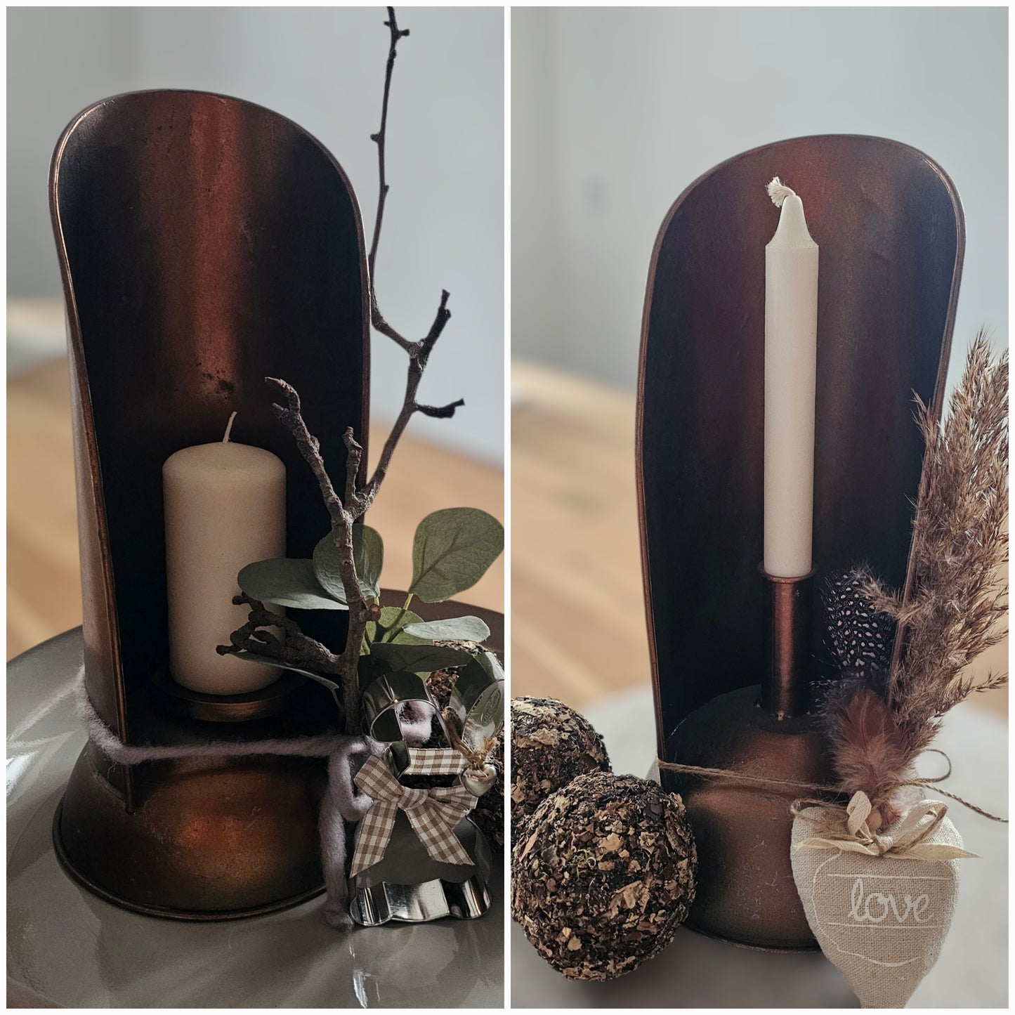 XXL Kerzenleuchter im Industrial Vintage Design