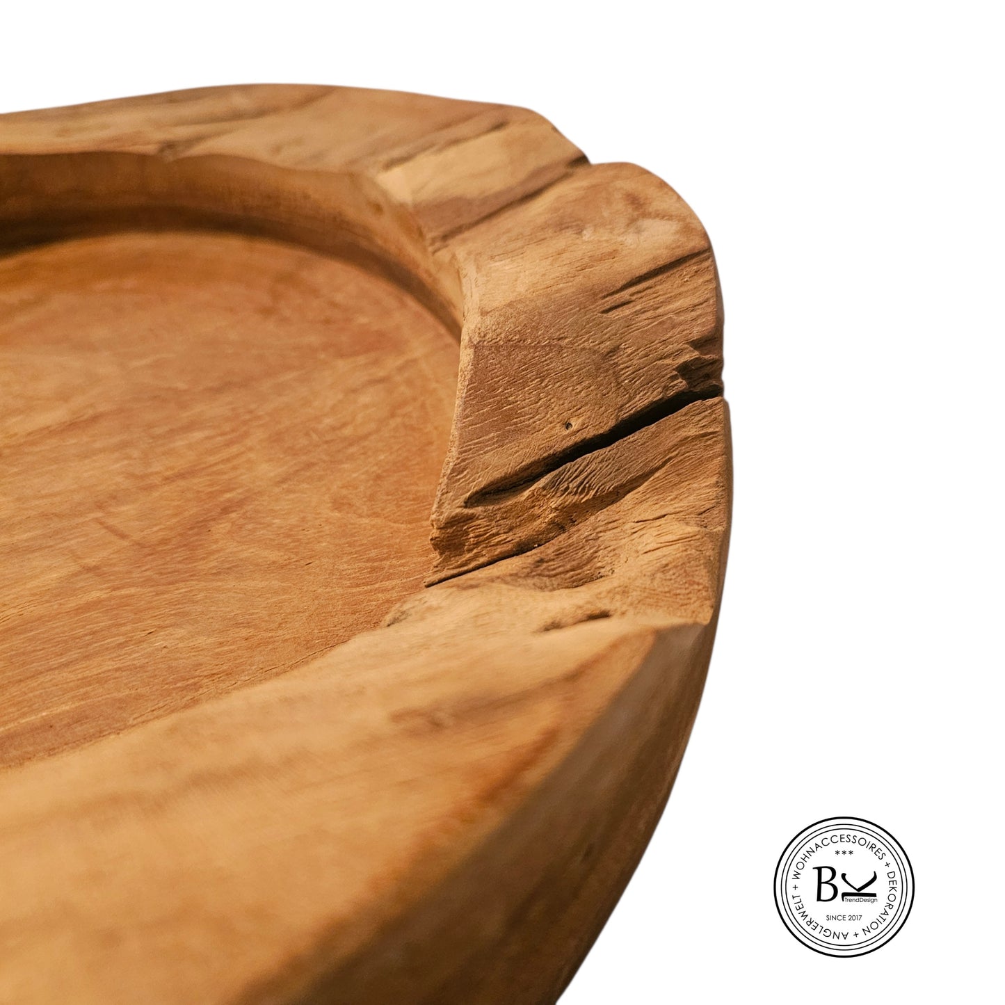 Glasvase auf Holzscheibe  aus 2 Teilen BK TrendDesign Nr6