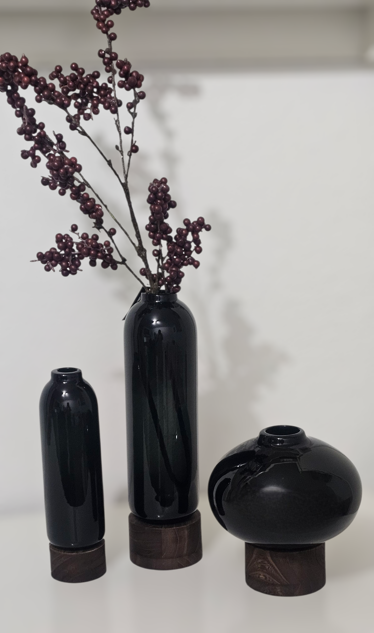 PTMD Vasenset Fleure grau 3 Vasen luxury living