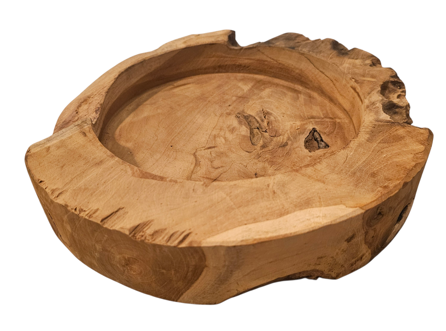 Glasvase auf Holzscheibe  aus 2 Teilen BK TrendDesign Nr2