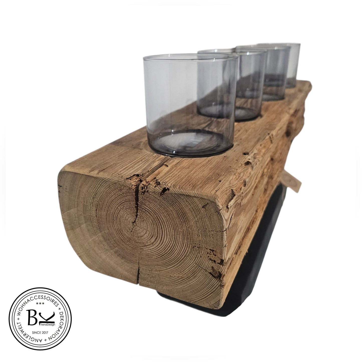 XXL Kerzenhalter aus Altholz – handgefertigtes Unikat aus 120 Jahre altem Holz