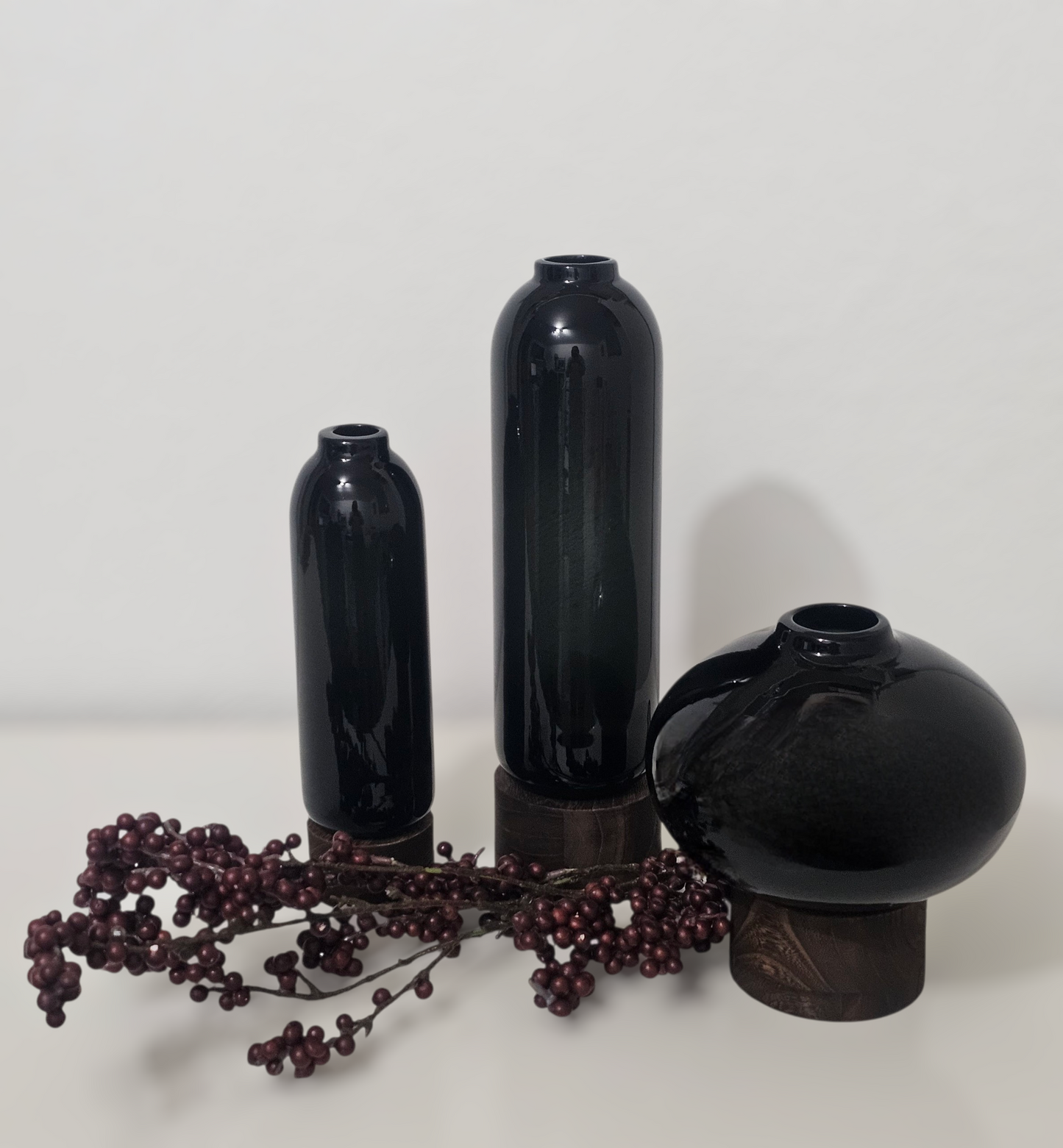 PTMD Vasenset Fleure grau 3 Vasen luxury living