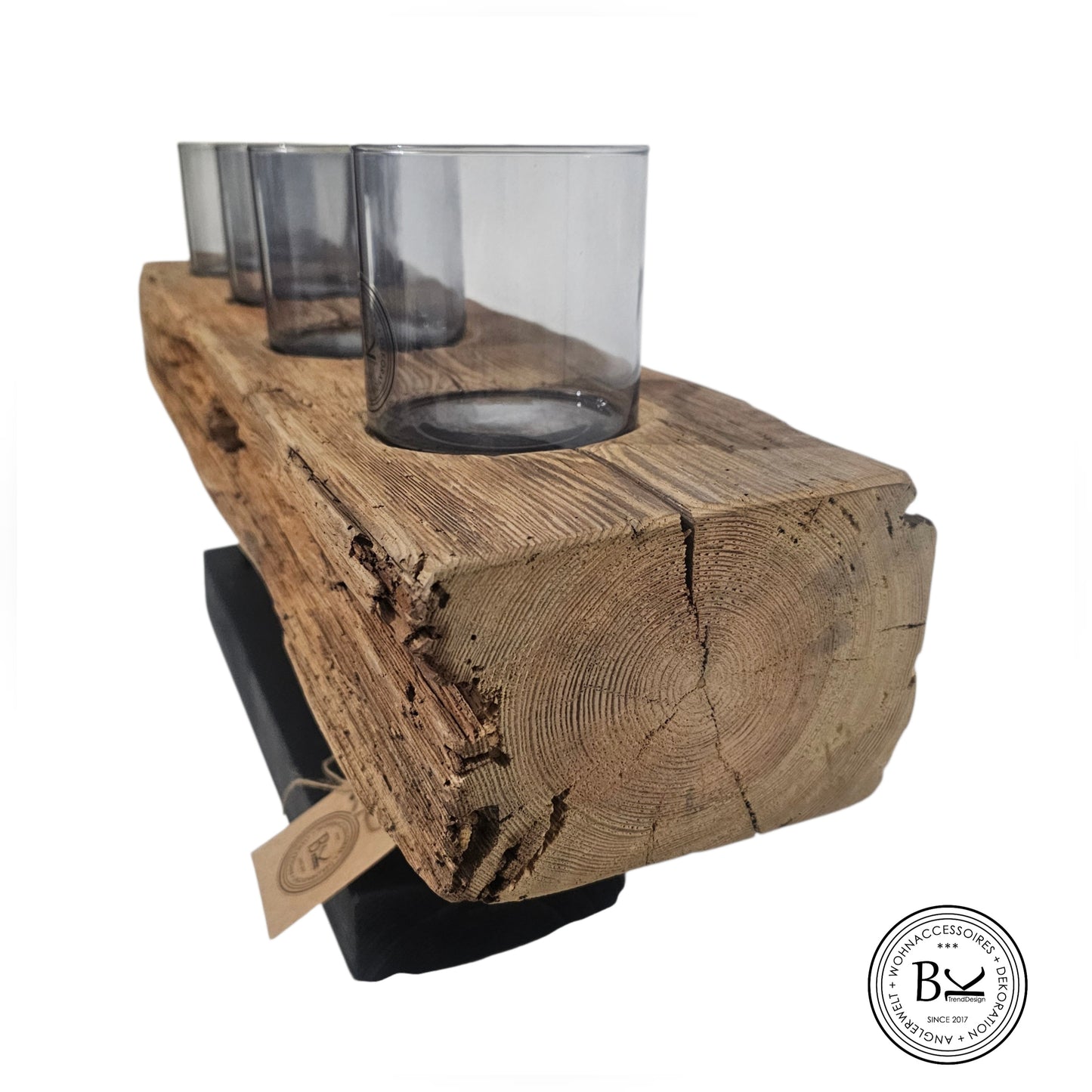 XXL Kerzenhalter aus Altholz – handgefertigtes Unikat aus 120 Jahre altem Holz