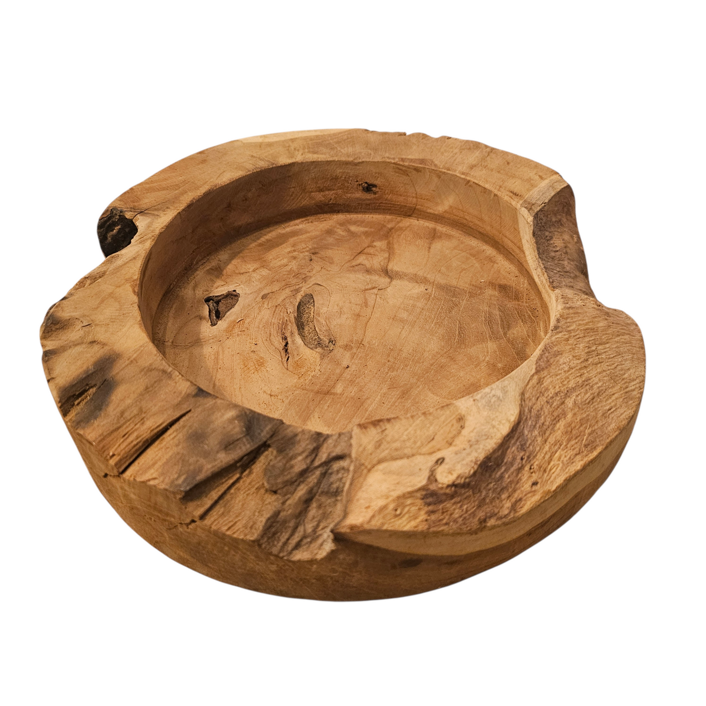 Glasvase auf Holzscheibe  aus 2 Teilen BK TrendDesign Nr2