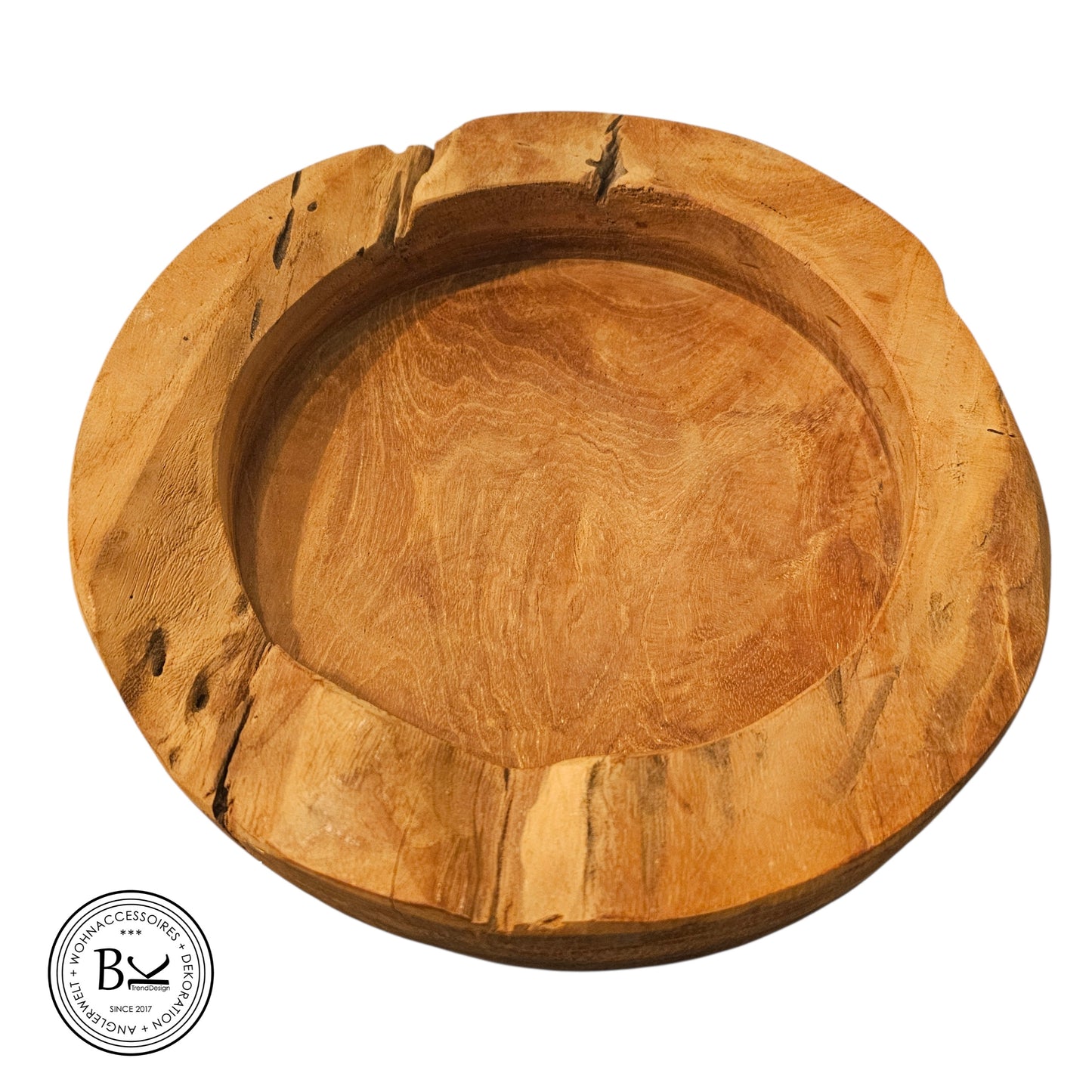 Glasvase auf Holzscheibe  aus 2 Teilen BK TrendDesign Nr6